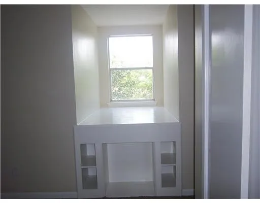 a bathroom with a window
