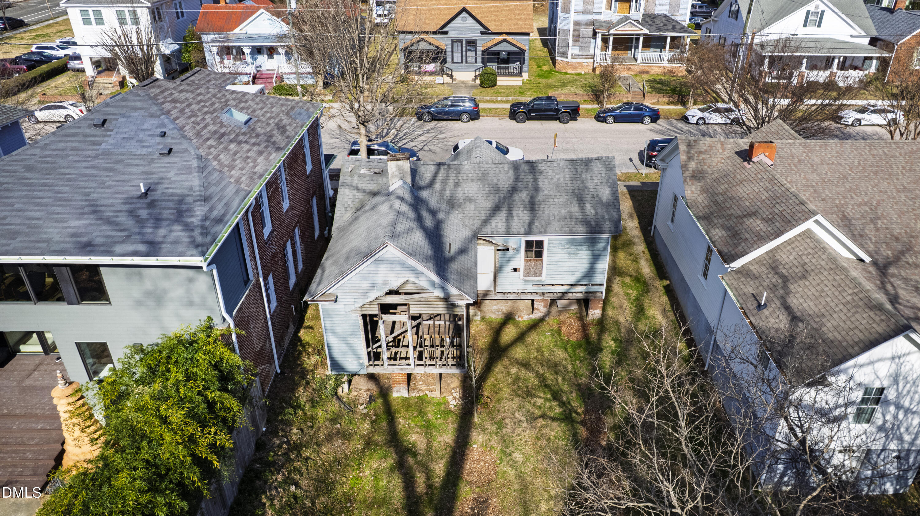 316 East Cabarrus Street Raleigh, NC 27601 - Photo 17 of 20 an aerial view of residential houses with outdoor space