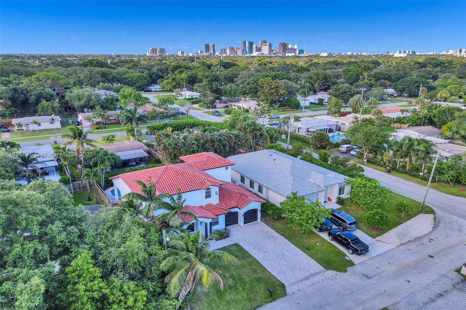 1207 Southwest 21st Street Fort Lauderdale, FL 33315 - Photo 67 of 81 an aerial view of a houses with outdoor space and street view
