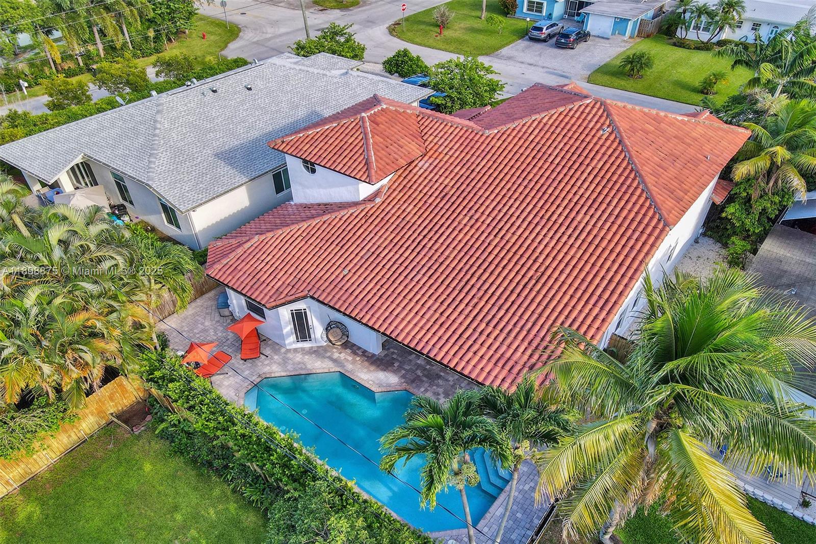 1207 Southwest 21st Street Fort Lauderdale, FL 33315 - Photo 70 of 81 an aerial view of a house with garden space and street view