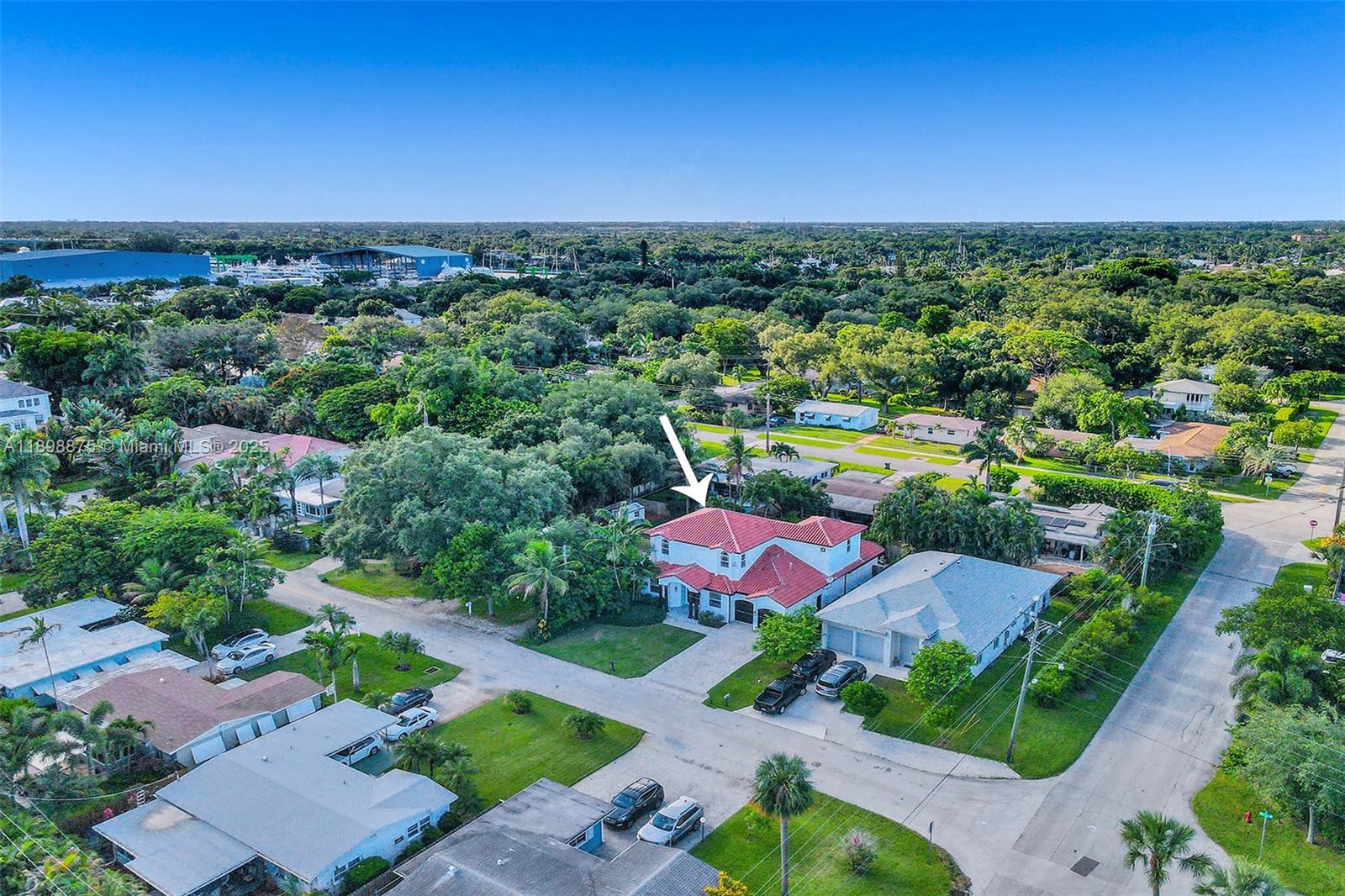 1207 Southwest 21st Street Fort Lauderdale, FL 33315 - Photo 73 of 81 an aerial view of a house with a garden