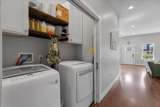 a view of washer and dryer