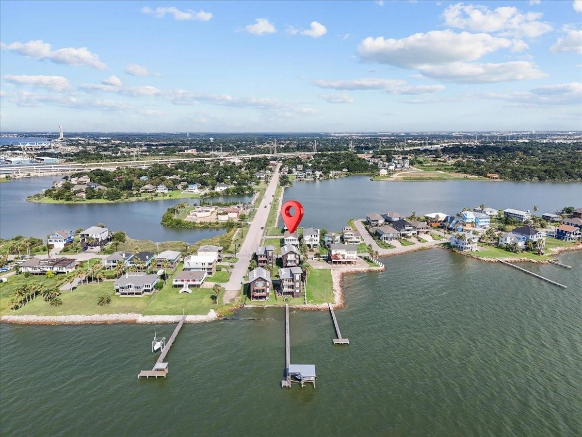 1205 Todville Road Seabrook, TX 77586 - Photo 35 of 37 a view of a lake with boats in back