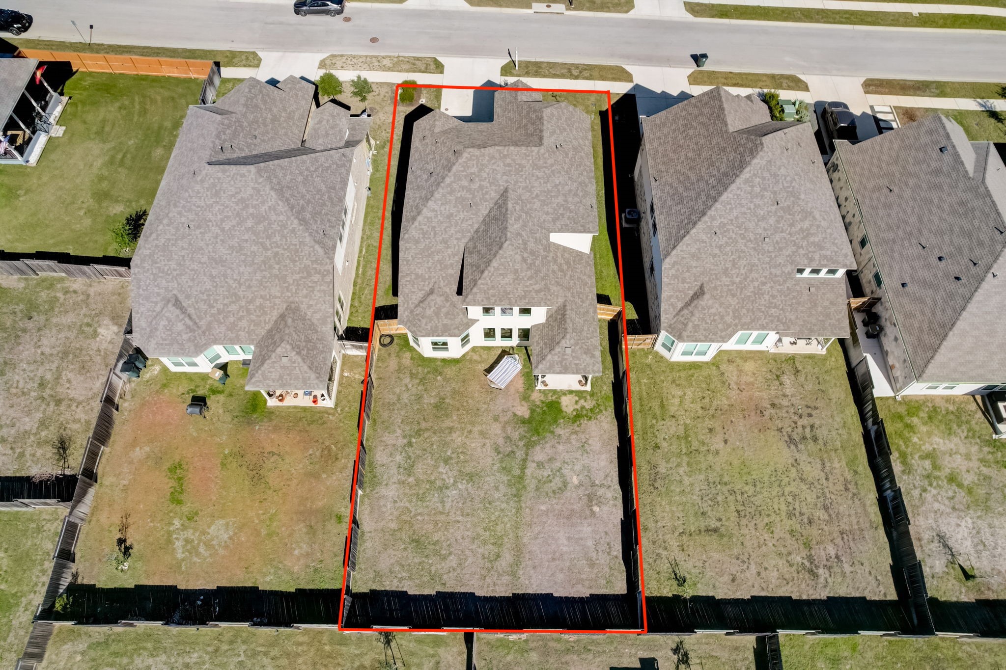 2121 Prairie Oaks Drive Georgetown, TX 78628 - Photo 31 of 40 an aerial view of residential houses with outdoor space