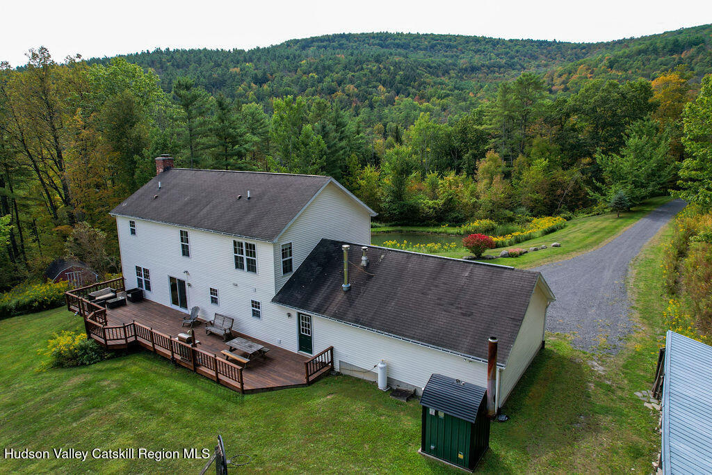 1457 N Road Blenheim, NY 12131 - Photo 38 of 43 an aerial view of a house with garden