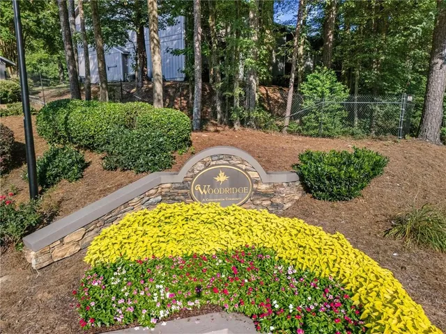 a view of a garden with plants