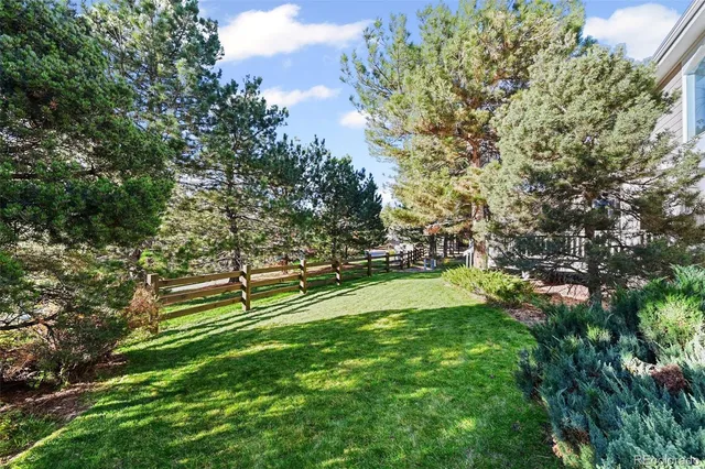 a view of park with plants and trees