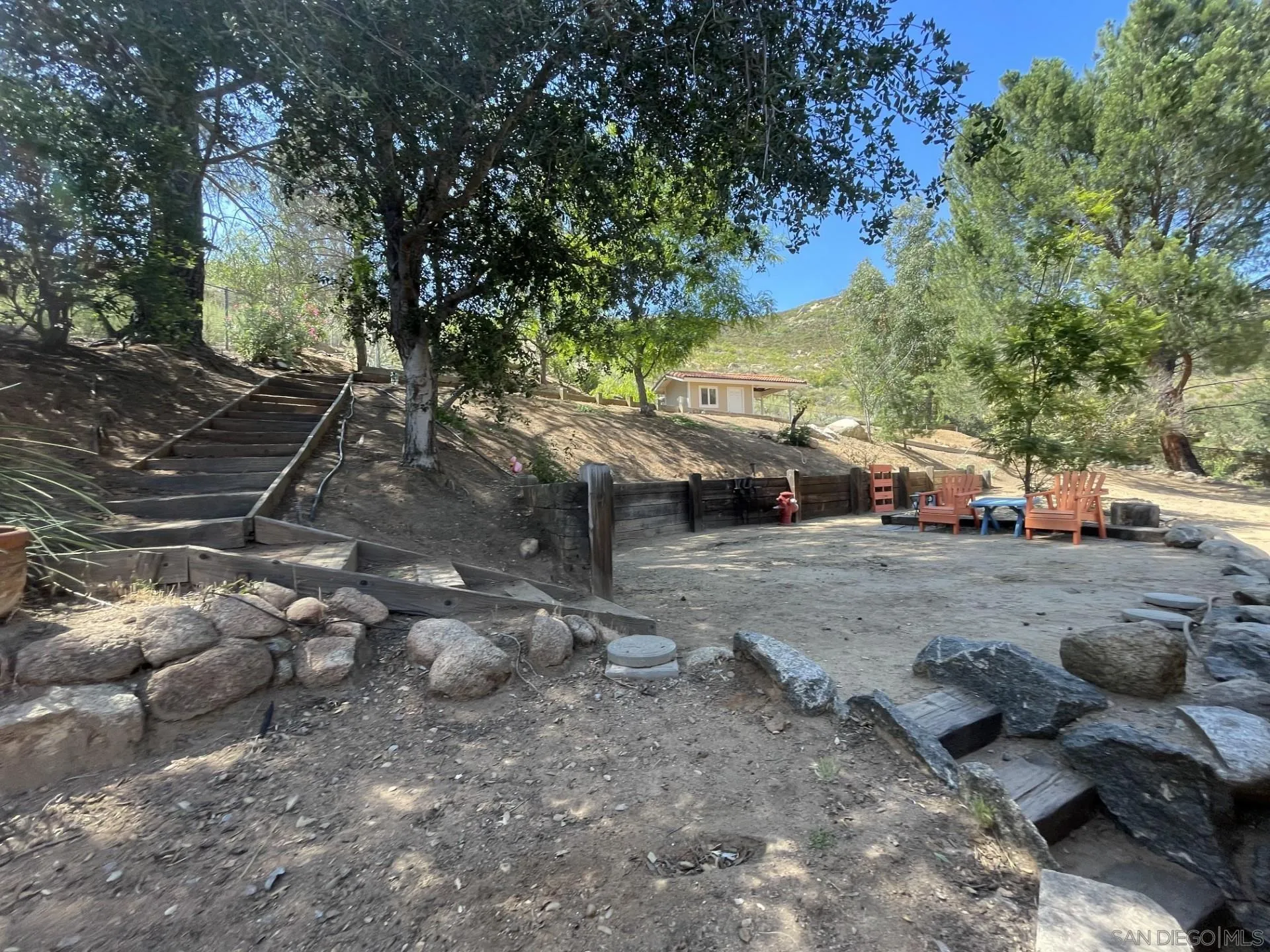 16734 Georgios Way Ramona, CA 92065 - Photo 18 of 35 a backyard of a house with lots of green space