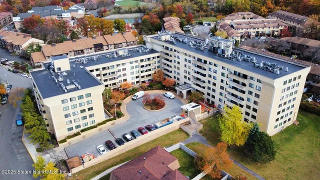 an aerial view of a balcony residential houses with outdoor space