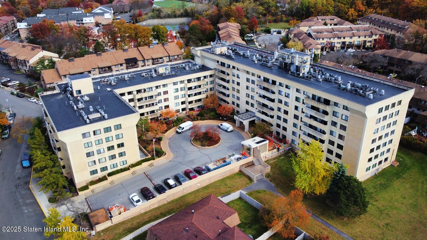 an aerial view of a balcony residential houses with outdoor space