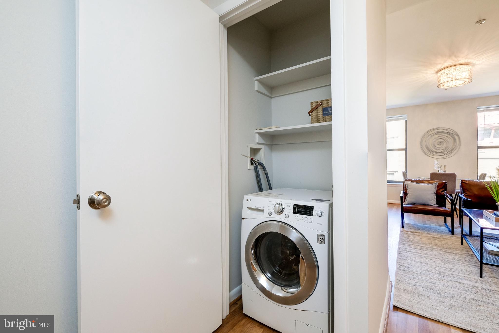 2633 Adams Mill Road Northwest, Unit 401 Washington, DC 20009 - Photo 17 of 27 In-unit washer/drye