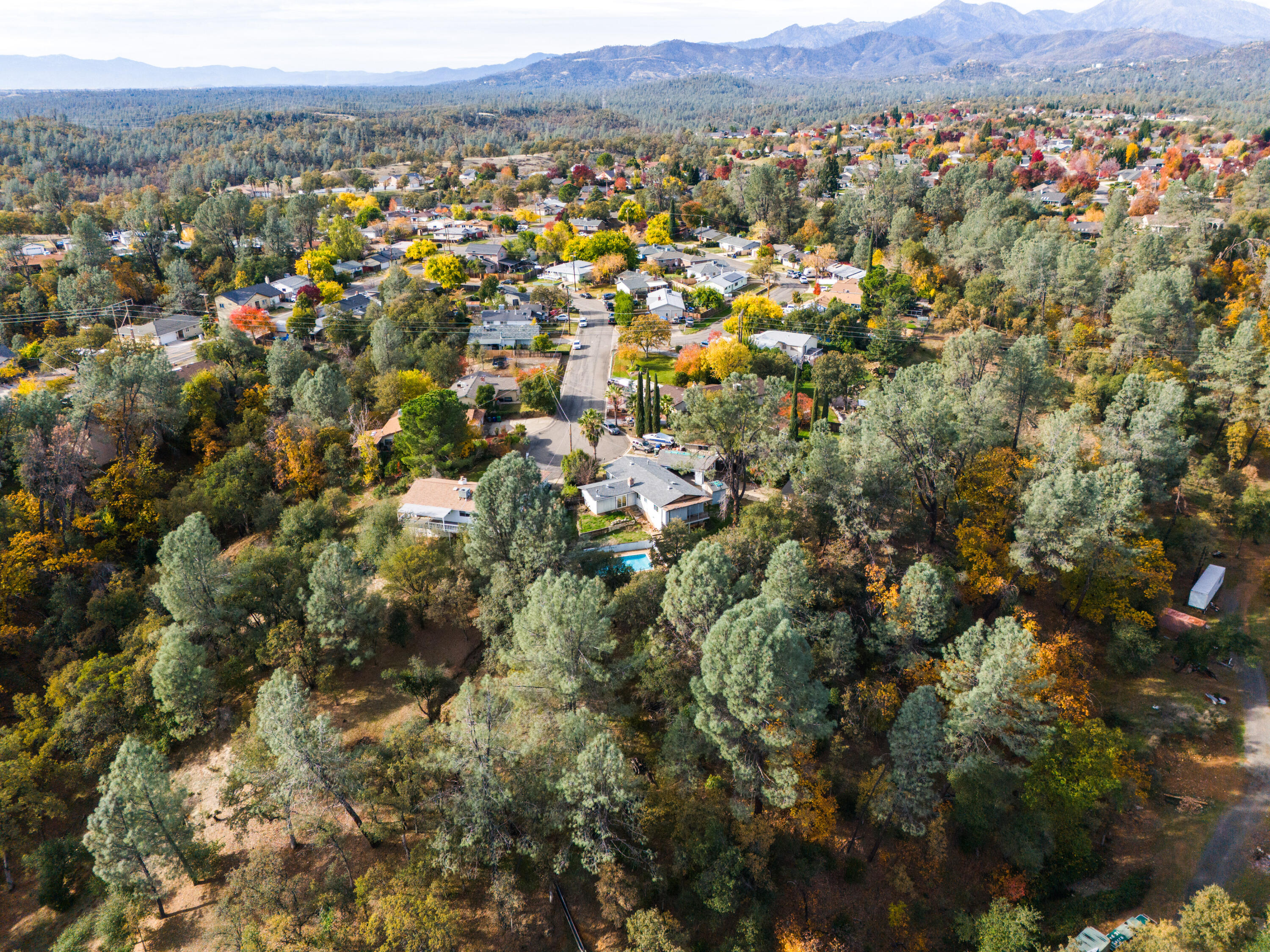 1330 Scenic Way Redding, CA 96001 - Photo 39 of 43 an aerial view of town and trees
