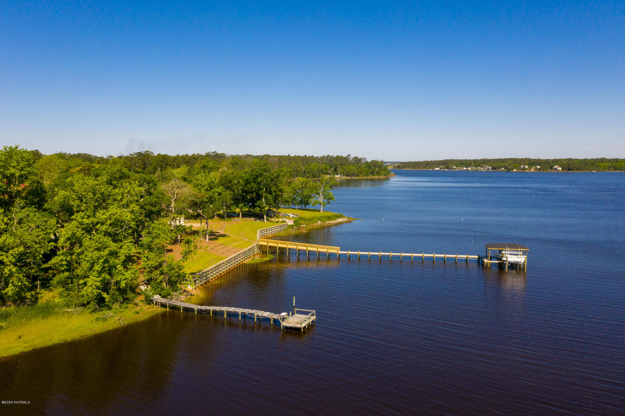 482 Vfw Road Cedar Point, NC 28584 - Photo 5 of 15 View from Pettiford Bay to White Oak Riv
