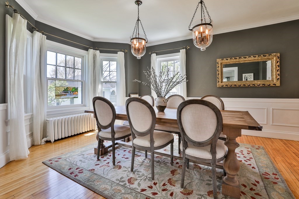 27 Walnut Road Hamilton, MA 01982 - Photo 11 of 42 a view of a dining room with furniture window and wooden floor