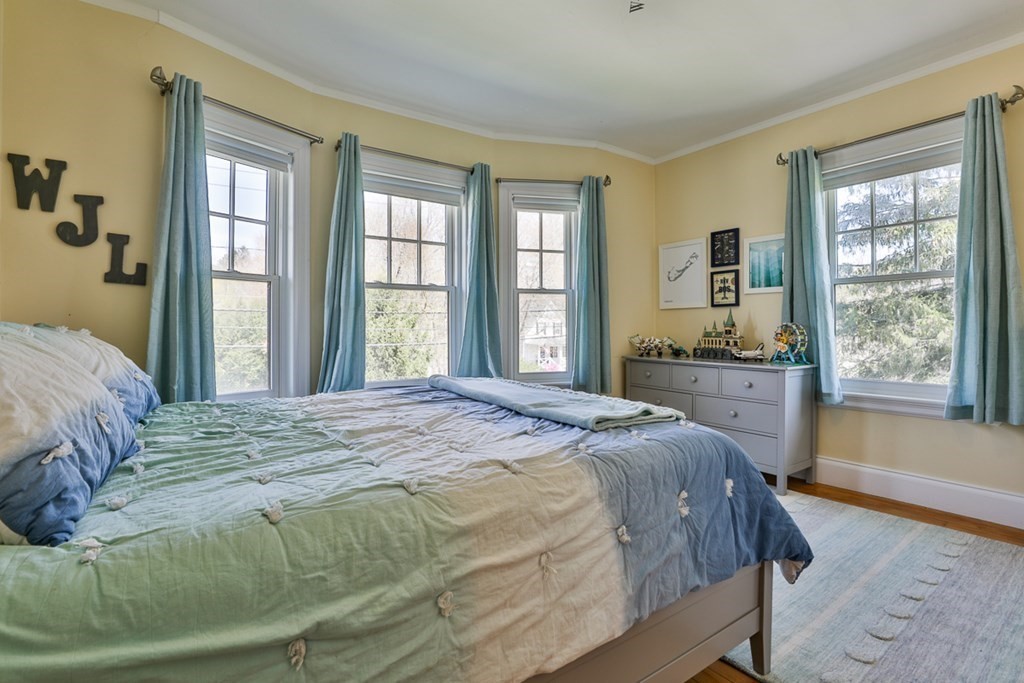 27 Walnut Road Hamilton, MA 01982 - Photo 24 of 42 a bedroom with a bed and wooden floor