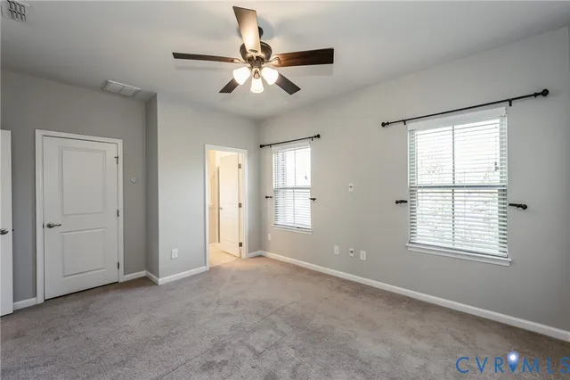 a view of an empty room