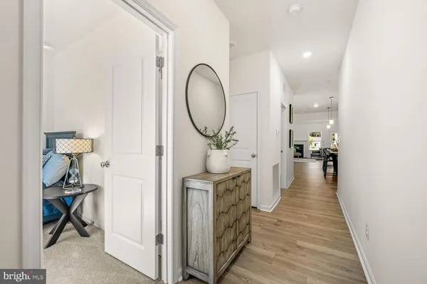 a very nice looking room with a wooden floor