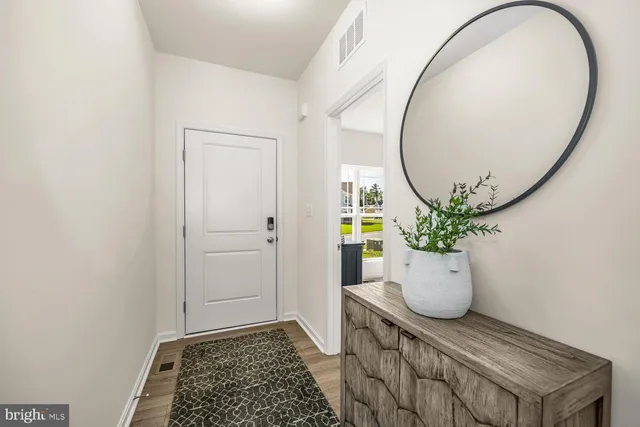 a view of a living room and filled with furniture