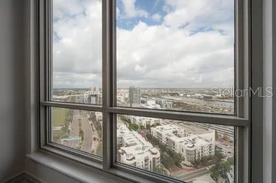 a view of sky from window