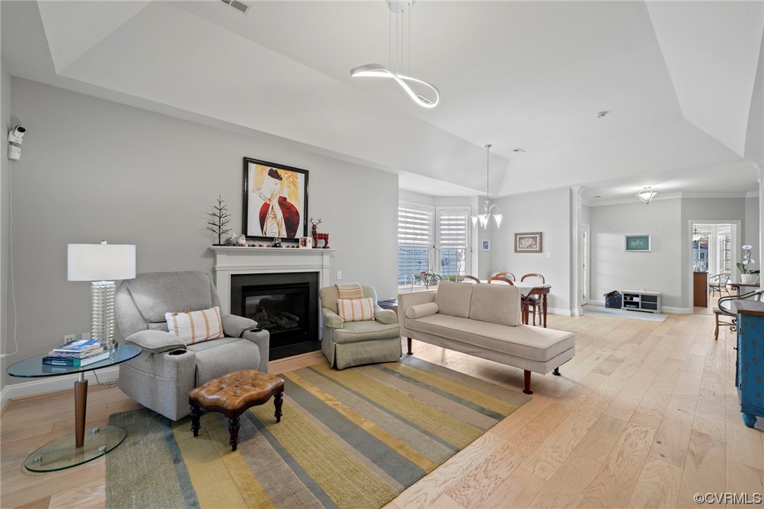 5124 Park Commons Loop Glen Allen, VA 23059 - Photo 5 of 30 a living room with furniture and a fireplace