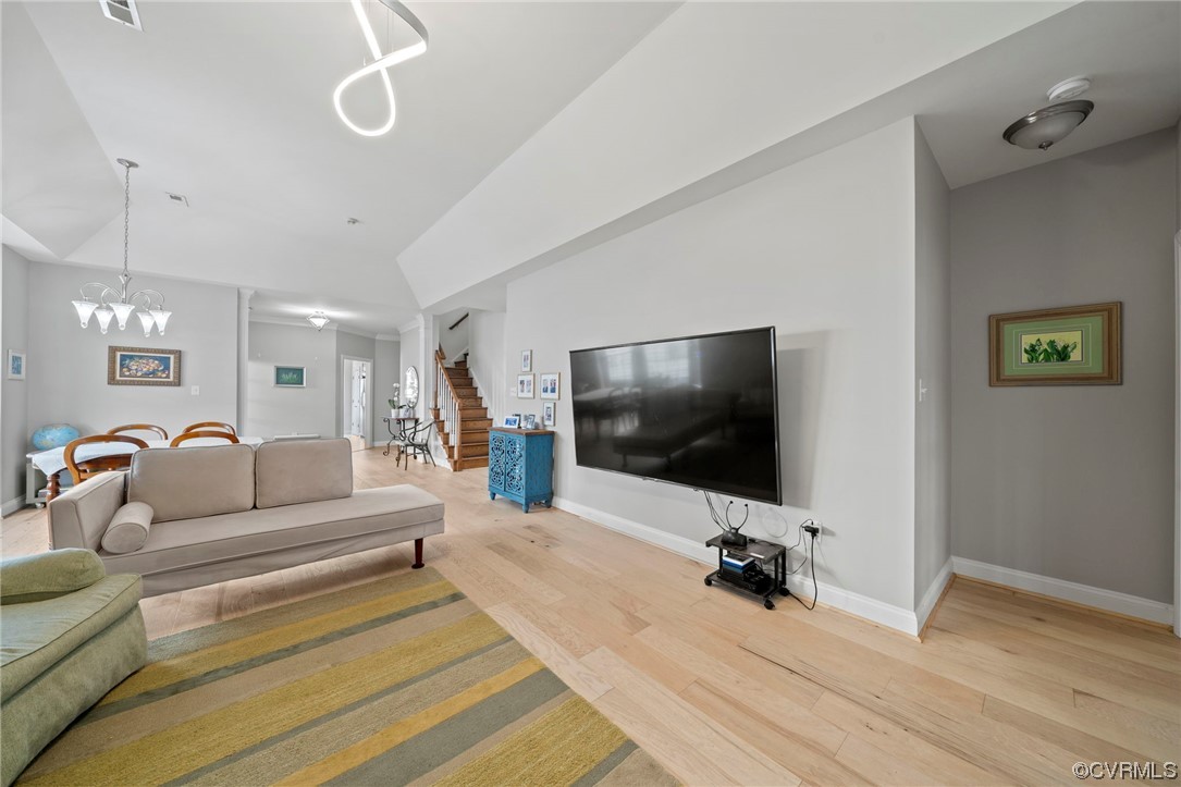 5124 Park Commons Loop Glen Allen, VA 23059 - Photo 7 of 30 a living room with furniture and a flat screen tv