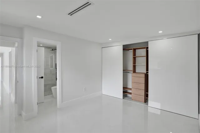 a view of an empty room