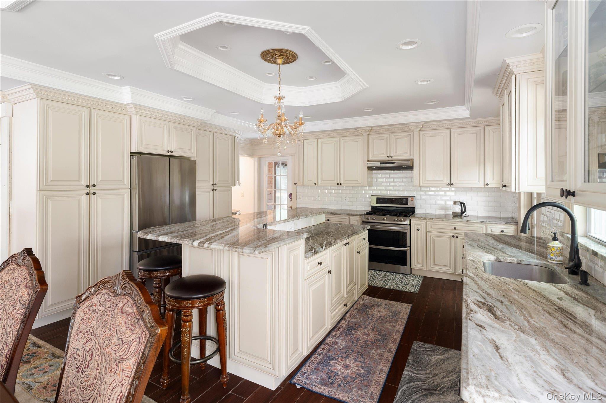 21 Saginaw Road Patterson, NY 12563 - Photo 12 of 26 Kitchen with Coffered Ceiling