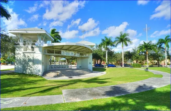 a view of a volley ball court