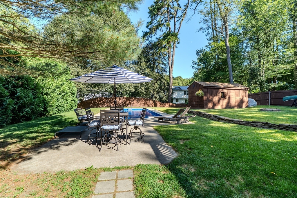 447 Ryan Road Northampton, MA 01062 - Photo 26 of 42 a view of a backyard with sitting area and furniture