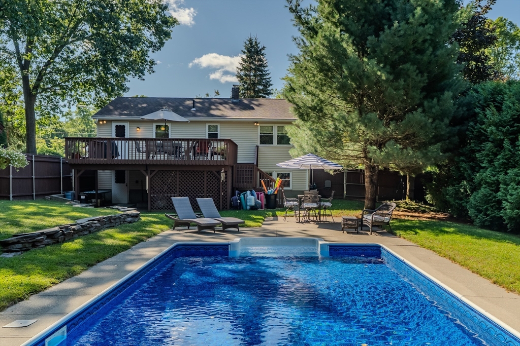 447 Ryan Road Northampton, MA 01062 - Photo 31 of 42 a view of a house with swimming pool and sitting area