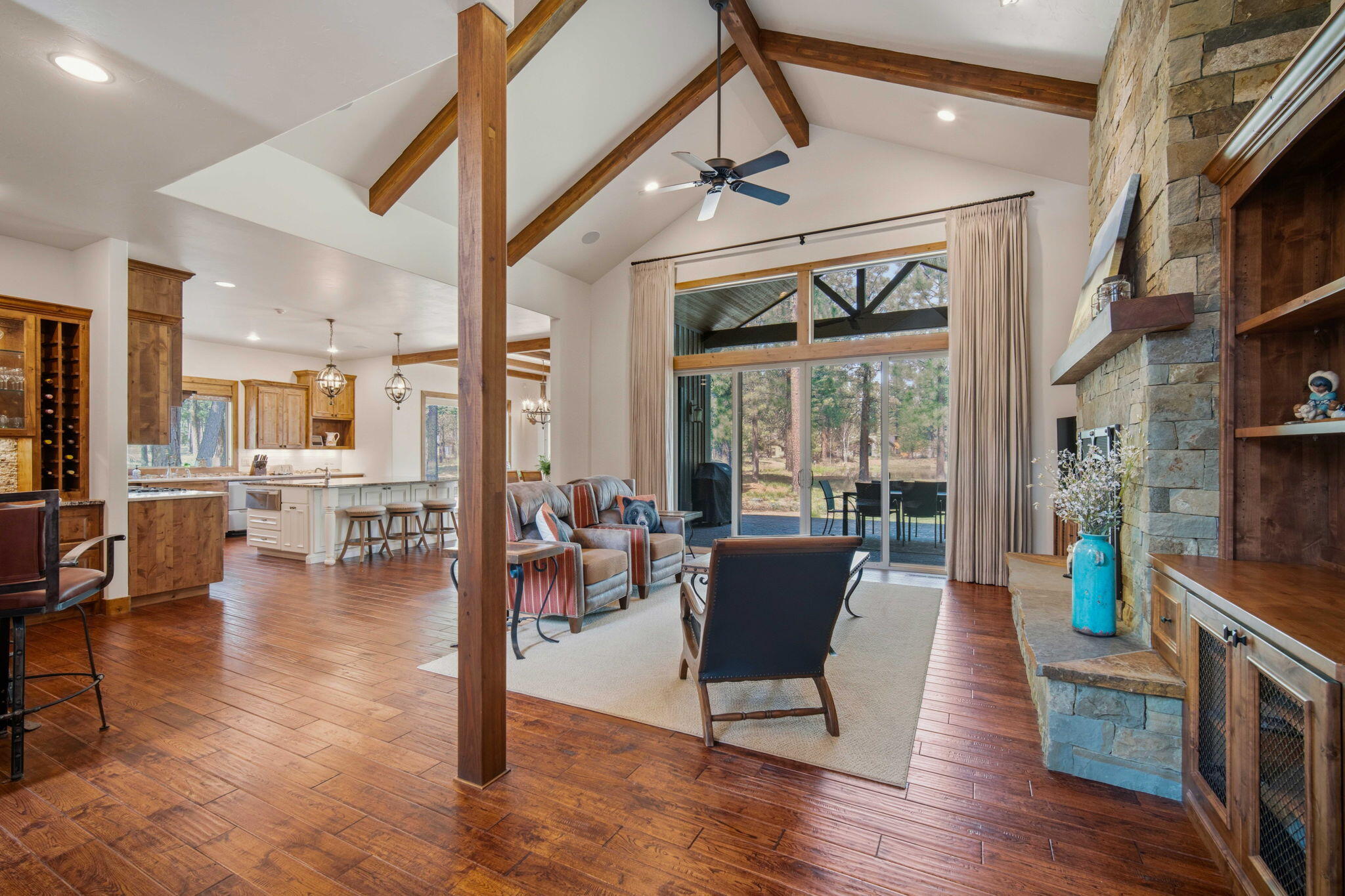 56328 Fireglass Loop Bend, OR 97707 - Photo 3 of 72 Entry with vaulted ceiling and wood beams.