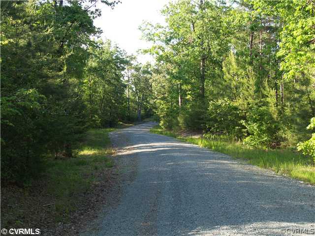 0 North Point Road Lanexa, VA 23089 - Photo 5 of 5 Other - Trees line gravel road within subdivision
