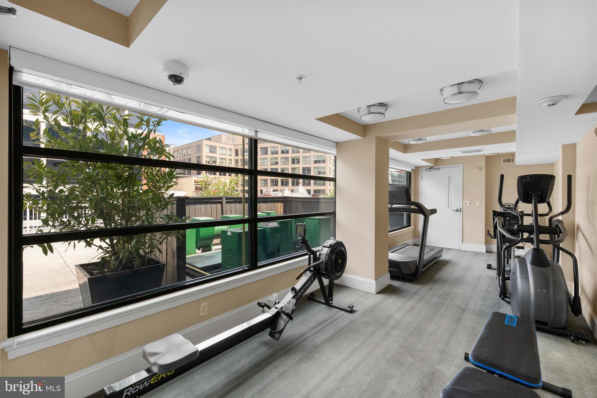 1830 Jefferson Place Northwest, Unit 12 Washington, DC 20036 - Photo 23 of 27 a view of a room with gym equipment