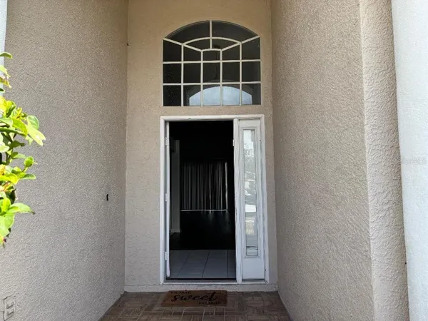 a view of front door