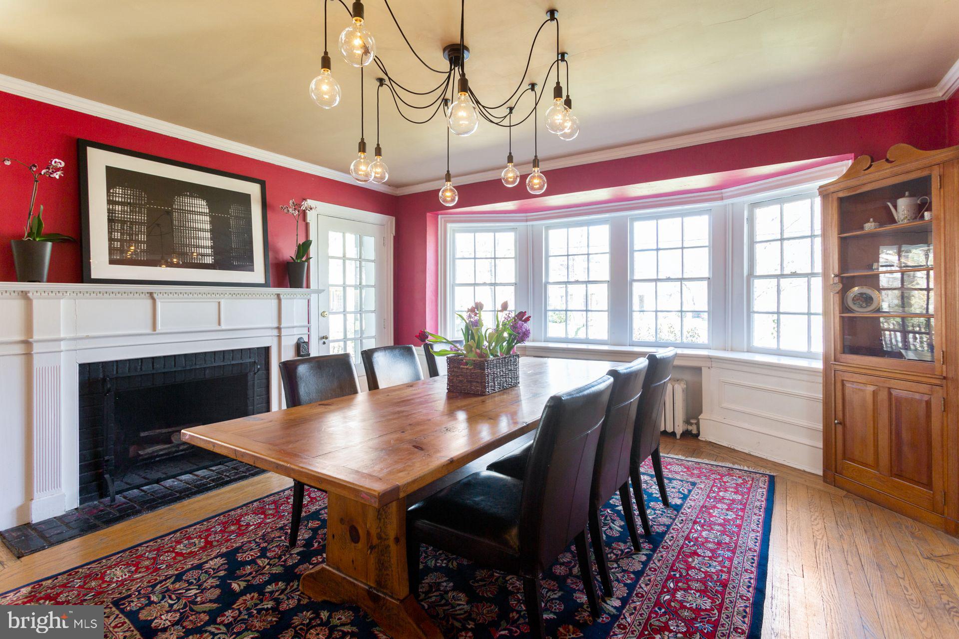 4900 Monument Road Philadelphia, PA 19131 - Photo 6 of 32 Dining room w/wood burning fireplace