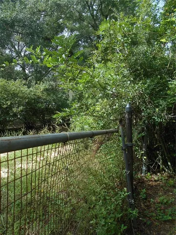 a view of backyard with green space
