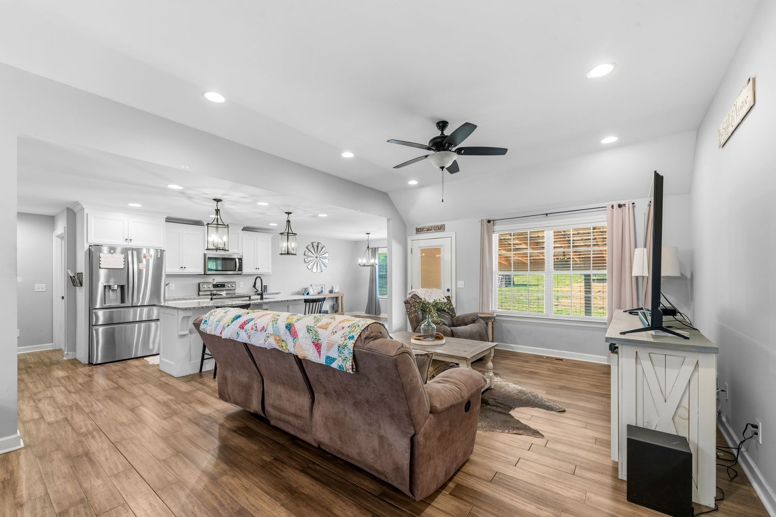 3036 Valley Creek Road Culleoka, TN 38451 - Photo 17 of 56 a living room with furniture and a large window