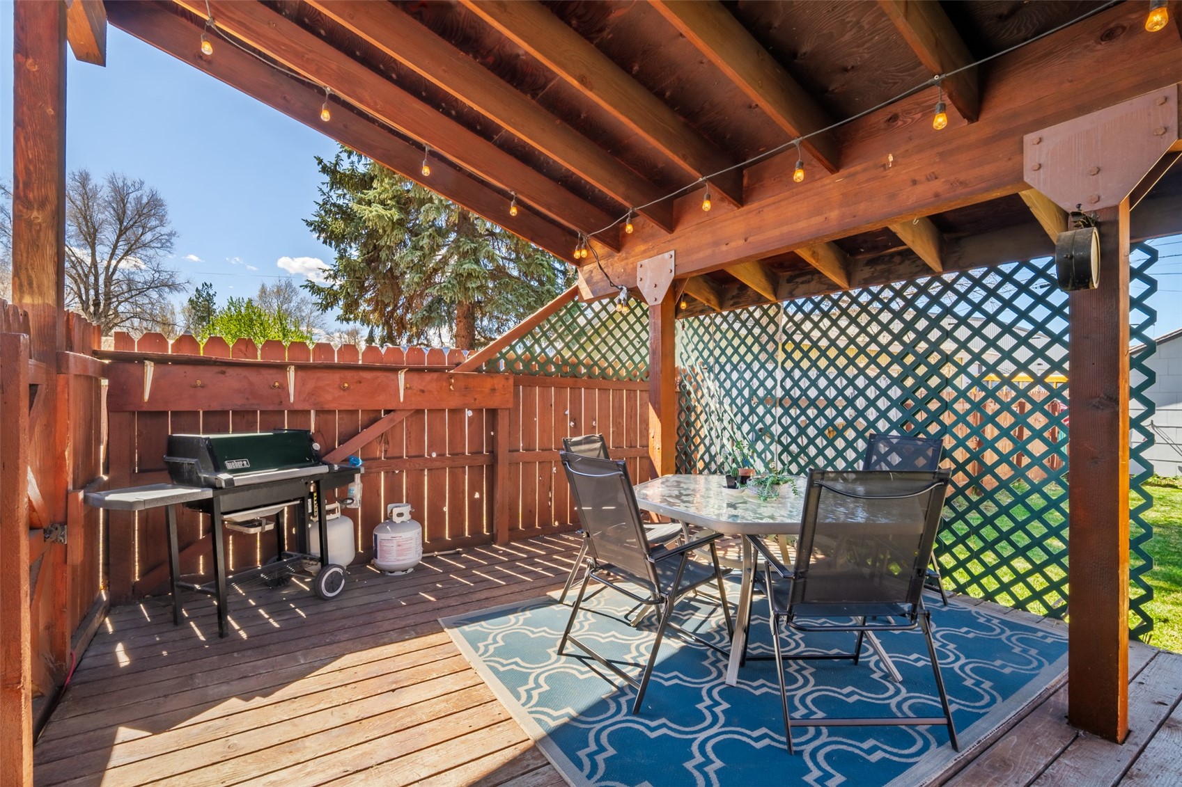 129 South Poplar Street Hayden, CO 81639 - Photo 22 of 26 Private, covered deck off the back of the house