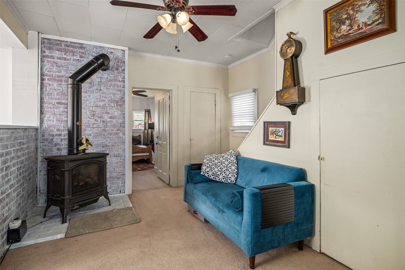 129 South Poplar Street Hayden, CO 81639 - Photo 7 of 26 Gas stove heats most of the house