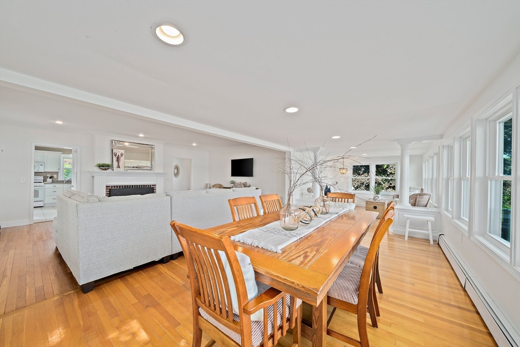 77 Jefferson Shores Road Wareham, MA 02532 - Photo 8 of 34 a dining room with furniture and wooden floor
