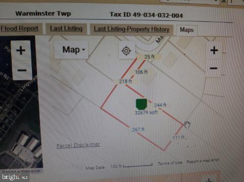 344 Rilling Road Warminster, PA 18974 - Photo 44 of 44 map of irregular lot. Property almost 3/4 acre