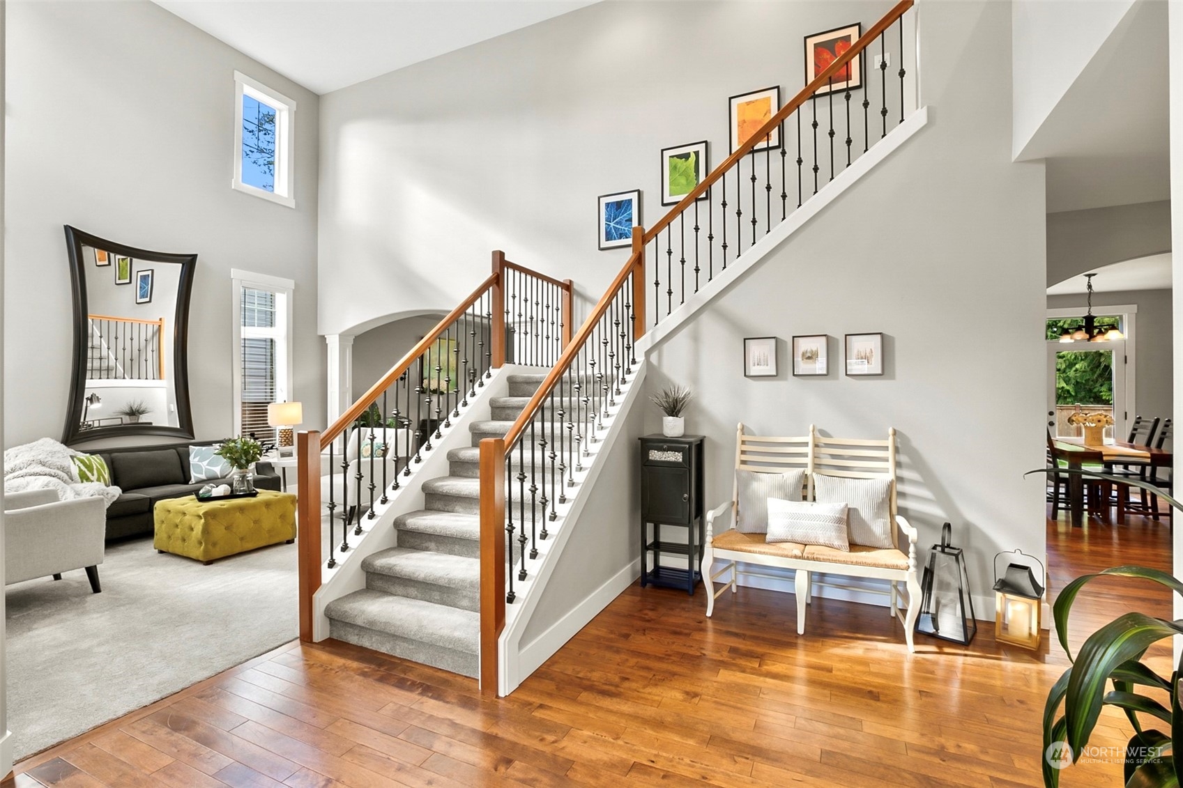 21808 31st Drive Southeast Bothell, WA 98021 - Photo 6 of 39 a view of entryway livingroom and hall with wooden floor