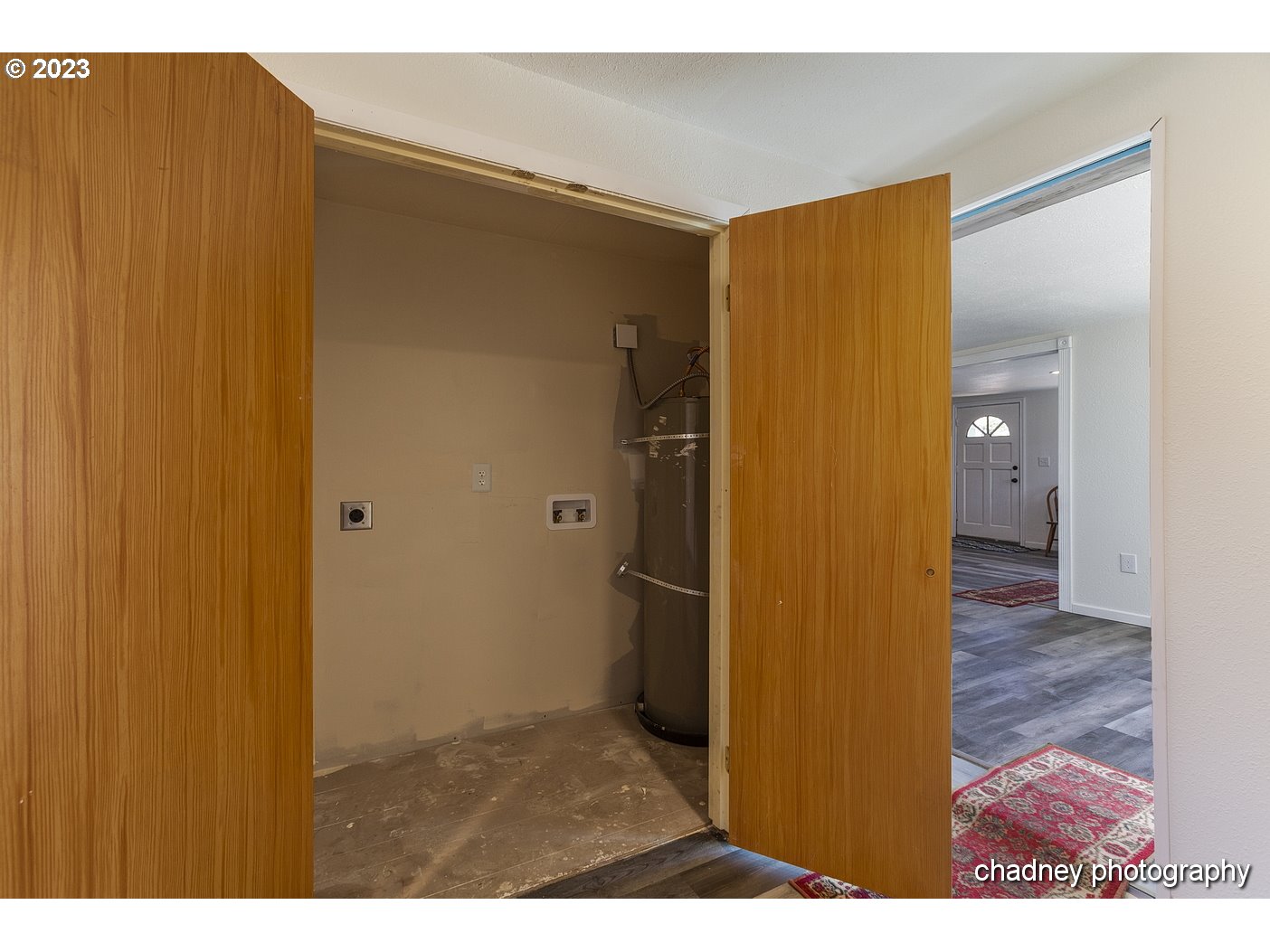 5707 Northwest Rhododendron Street Newport, OR 97365 - Photo 19 of 20 a view of a bathroom with a glass door