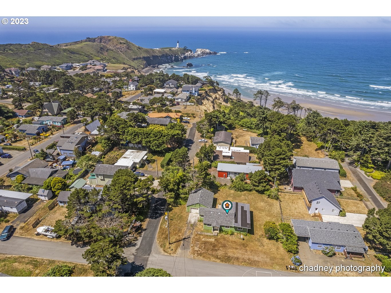 5707 Northwest Rhododendron Street Newport, OR 97365 - Photo 6 of 20 a view of city and mountain