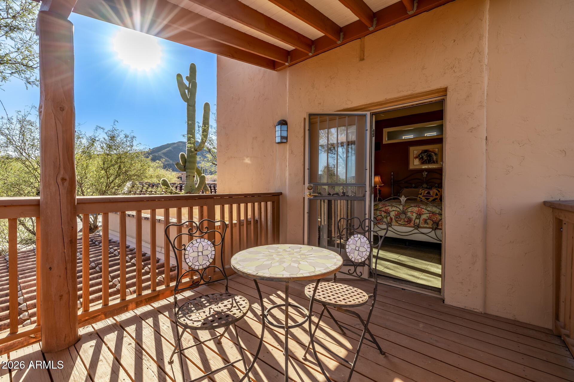 38065 North Cave Creek Road, Unit 6 Cave Creek, AZ 85331 - Photo 29 of 34 a view of a balcony with furniture