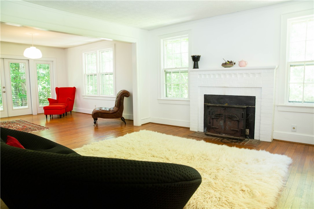 272 Riggs Drive Clemson, SC 29631 - Photo 19 of 41 Hardwood floors are in the living room with a wood