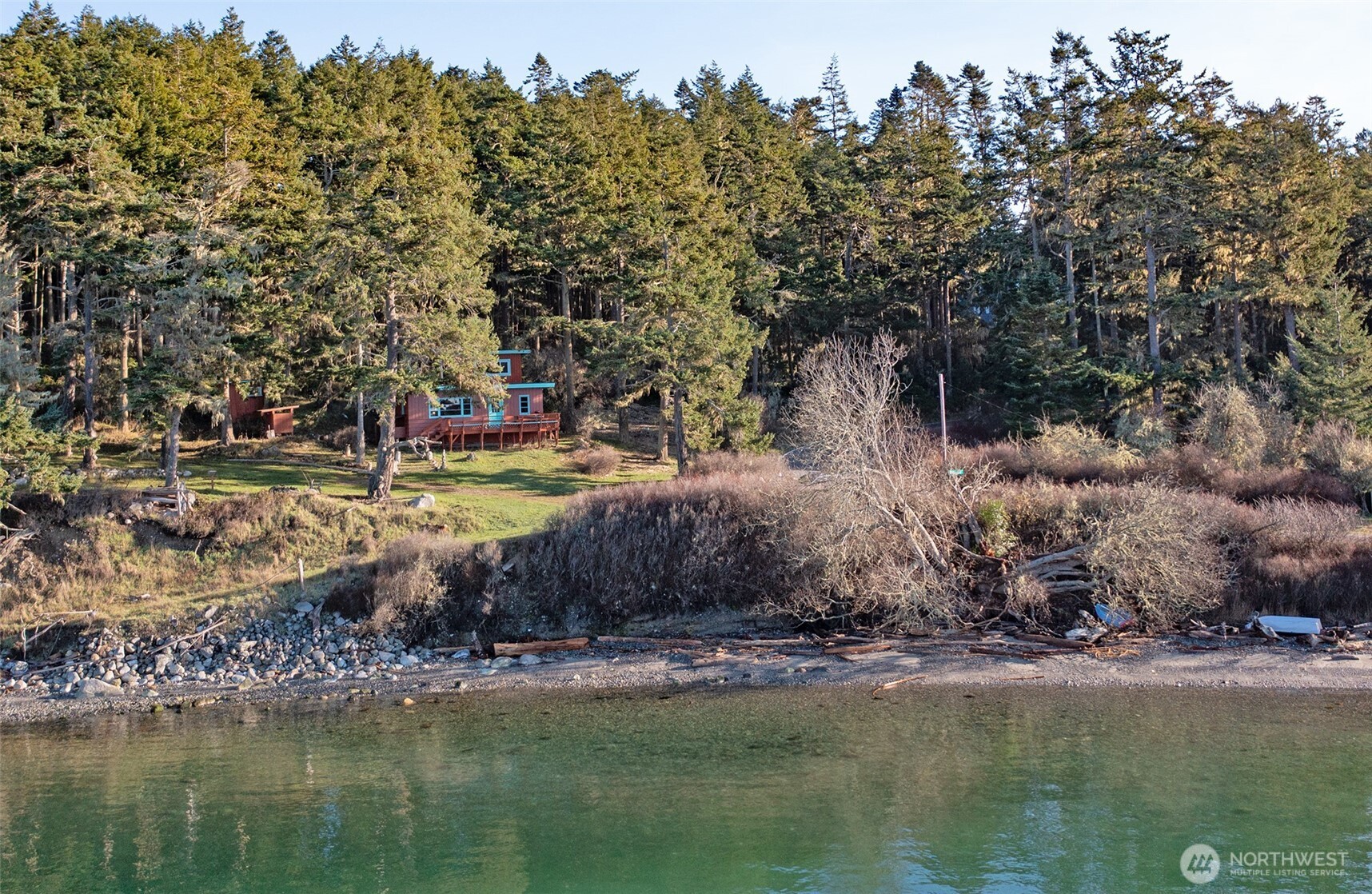24 Starboard Road Lopez Island, WA 98261 - Photo 2 of 23 a view of a lake with houses