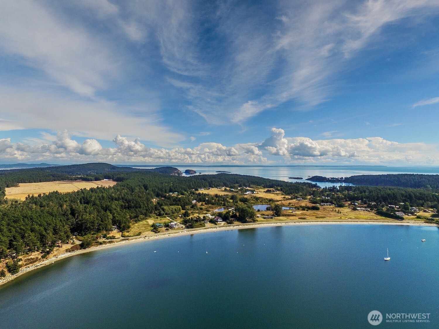 24 Starboard Road Lopez Island, WA 98261 - Photo 22 of 23 a view of an ocean and beach