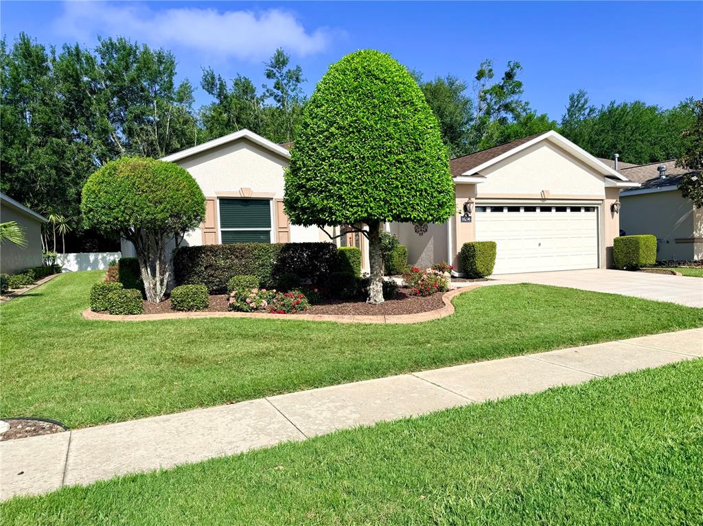 16296 Southwest 15th Court Ocala, FL 34473 - Photo 7 of 70 a front view of a house with a garden and plants