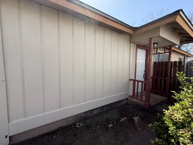 a view of front door